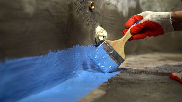 Commercial Waterproofing project at a Jackson, MI business property by SJ Waterproofing Pros